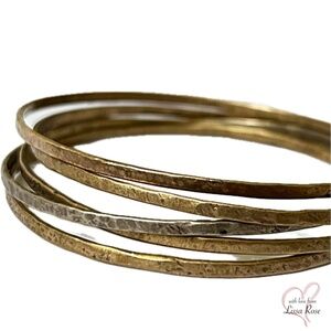 Original Hardware Bangle Set (Garnet Hill)